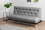 Atelier Del Sofa Saki - Sofá cama de 3 plazas, Gris claro